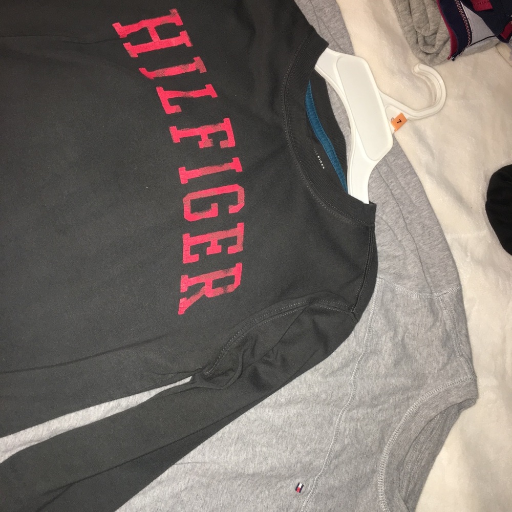Tommy Hilfiger two long sleeve shirts